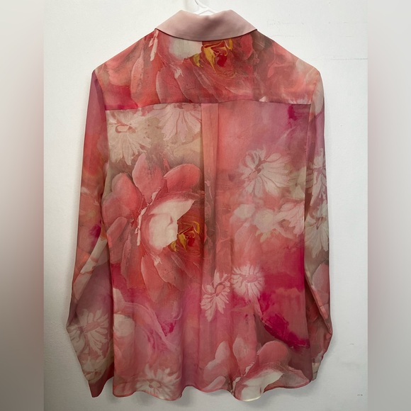Ted Baker Pink Sheer Blouse - Picture 3 of 3